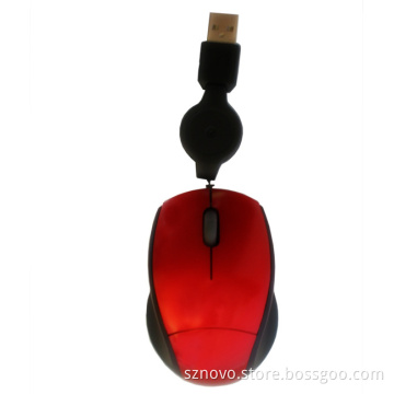 Mini Retractable USB Port, Optical Laptop Mouse (NV-M821)